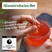 Sada sklenených slamiek Wisefood, Ø 10 mm, 14 ks, 21,5 cm, opakovane použiteľné, farebné, vrátane 2 čistiacich kefiek 2