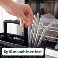 Sada sklenených slamiek Wisefood, Ø 10 mm, 14 ks, 21,5 cm, opakovane použiteľné, farebné, vrátane 2 čistiacich kefiek 5