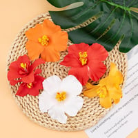 WiseJoy Hawaii Virág Hajcsipesz Szett 5db Plumeria Hibiszkusz Csúszásmentes Hajdísz 3