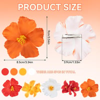 WiseJoy Hawaii Virág Hajcsipesz Szett 5db Plumeria Hibiszkusz Csúszásmentes Hajdísz 2