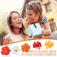WiseJoy Hawaii Virág Hajcsipesz Szett 5db Plumeria Hibiszkusz Csúszásmentes Hajdísz 7