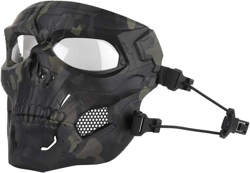 WISEONUS Airsoft Paintball Taktikai Koponya Maszk Teljes Arcvédelem Katonai Maszk