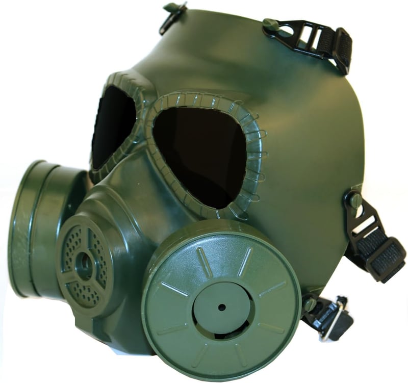 WISEONUS Taktikai Maszk Tiszta Lencsékkel, Anti-Köd Gázálarc Kettős Turbó Ventilátorral