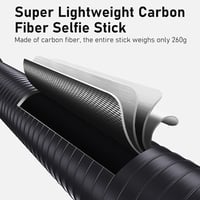 Wiseten 3 m 300 cm láthatatlan selfie stick szénszálas karbon monopod Insta360 X5 X4 X3 ONE X2 DJI Osmo 360 GoPro Hero 13 12 11 10 9 adapter 4