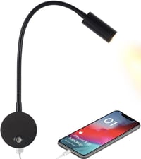 WisHomee Dimmezhető LED Olvasólámpa USB-s, 12V Autó Lakóautó Hajó Világítás, 2 db 1