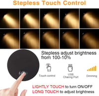 WisHomee Dimmezhető LED Olvasólámpa USB-s, 12V Autó Lakóautó Hajó Világítás, 2 db 2