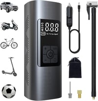 Wistrue 150 PSI elektromos légpumpa 6000 mAh akkuval, digitális kijelzővel kerékpárhoz motorkerékpárhoz autóhoz 1