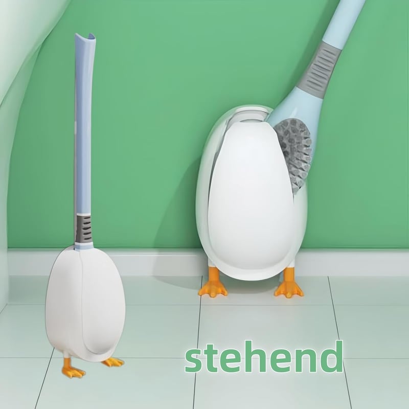WITFAMILY szilikon WC kefe szett, háztartási és lakóautó tisztításhoz, élkefe és mély tisztítás