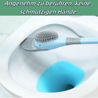 WITFAMILY szilikon WC kefe szett, háztartási és lakóautó tisztításhoz, élkefe és mély tisztítás 4