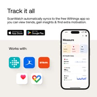 Withings ScanWatch hibridni pametni sat EKG mjerač otkucaja srca oksimetar 38 mm ružičasto zlato bez plavog remena i kopči za remen Android (stanje: vidi 2. sliku) 10