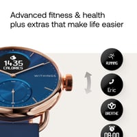 Withings ScanWatch hibridni pametni sat EKG mjerač otkucaja srca oksimetar 38 mm ružičasto zlato bez plavog remena i kopči za remen Android (stanje: vidi 2. sliku) 9