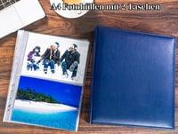 WITHYU Ulošci za fotografije za A4 registratore – 120 komada, 480 džepova, A5 (219x152 mm), prozirne navlake za fotografije, 2 pretinca, obostrane zamjenske stranice za fotoalbum 3