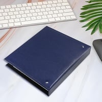 WITHYU Névjegytartó Mappa Kék 600 Kártyához A4 3-Gyűrűs 8