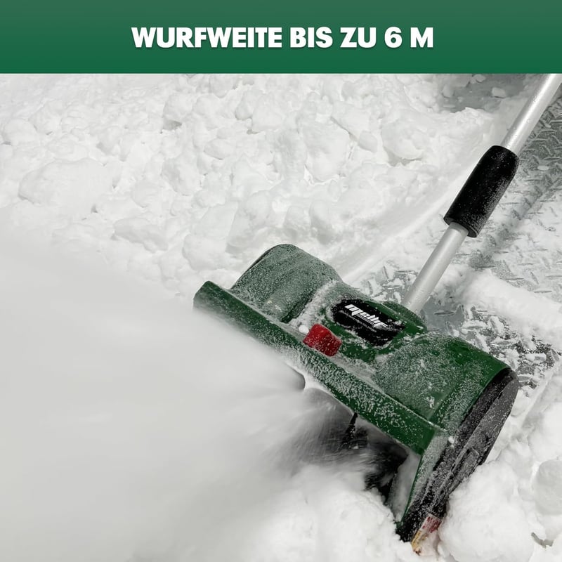 WITLIGHT Akkumulátoros Hótoló 30cm Szélességgel, 4.0Ah Akkuval, 6m Dobótávolság