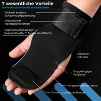 Chingi de Ridicare din Piele Wixovo pentru Antrenament, Benzi Antiderapante cu Suport pentru Încheietură și Căptușeală, pentru Culturism, Îndreptări, Ramat, Femei și Bărbați 3