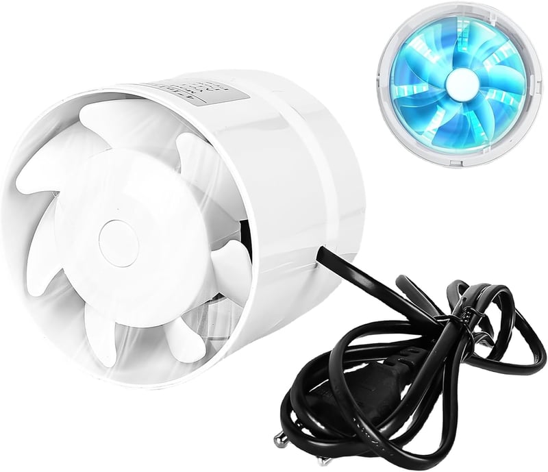 WIYETY 100mm Füstelvezető Ventilátor 130 m³/h Visszacsapó Szeleppel