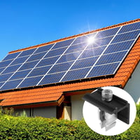 WIYETY 30mm Napelem Rögzítő Konzol Szett - Alumínium Végcsipesz Balkon Erőműhöz 6