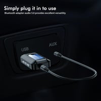 WIYETY Bluetooth 5.0 adapter 2 az 1-ben vezeték nélküli adó vevő 3.5mm jack USB 6