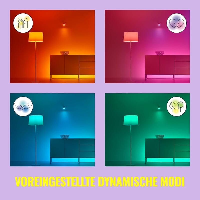 WiZ E14 40W RGB LED izzó WiFi és Bluetooth vezérléssel