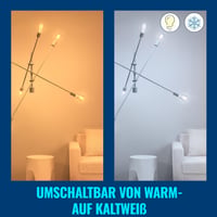 Bec LED WiZ E27 Edison cu filament, Alb reglabil, Design vintage transparent, 60W, Dimbil, Alb cald-rece, Control prin aplicație și voce, 1 buc. 8