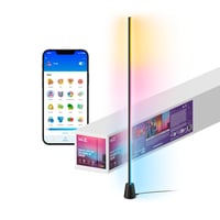 Lampă LED WiZ Gradient - afișaj multicolor RGBIC, WiFi, control vocal, control prin aplicație, compatibilă cu Google Home, Alexa și HomeKit 2