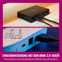 WiZ HDMI Sync Box s podsvietením TV, pre 55-65 palcové TV, RGBIC LED pás, 4K 60Hz, HDMI 2.0, viacfarebné, ovládanie aplikáciou a hlasom 5