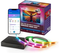 WiZ HDMI Sync Box TV világítás 75-85 colos tévéhez, RGBIC LED szalag, Google és Alexa kompatibilis 1
