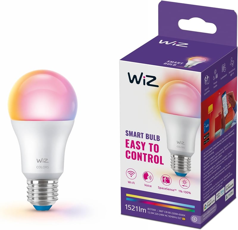 WiZ Smart LED A60 E27 100W Dimmable Okos Izzó Alexa Google HomeKit Kompatibilis