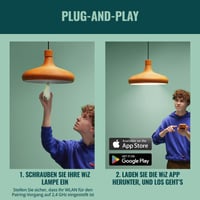 WiZ pametna LED žarulja A60, podesiva bijela svjetlost, grlo E27, 100 W, 1521 lumena, prigušiva, kompatibilna s Alexa, Google Assistant i Apple Home, 1 kom. 8