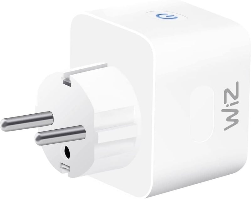 WiZ Smart Plug F típusú okos konnektor 230V magyar szabványos dugalj - With consumption measurement