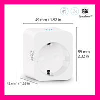 Inteligentná zásuvka WiZ s meraním spotreby, typ F, 230 V, hlasové ovládanie, jednoduché nastavenie, 1 ks 2