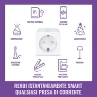 WiZ Wi-Fi inteligentná zásuvka, typ F, 230V, s certifikáciou Matter, kompatibilná s Alexa, Google Home a Apple Home, hlasové ovládanie, 1 ks 2