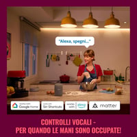 WiZ Wi-Fi inteligentná zásuvka, typ F, 230V, s certifikáciou Matter, kompatibilná s Alexa, Google Home a Apple Home, hlasové ovládanie, 1 ks 4