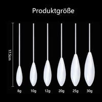 Sada Wjelet Sbirolino Spirolino 6 ks (8, 10, 12, 20, 25, 30 g) plavák, rybárske príslušenstvo na pstruhy, nástraha na pstruhy, cesto a plandavka, biela 2