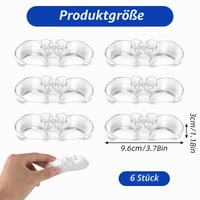 Organizator de cabluri WJIAAA pentru aparate electrocasnice, 6 bucăți cleme autoadezive transparente pentru gestionarea cablurilor, suport pentru scurtarea cablului mixerului de bucătărie și al espressorului 6