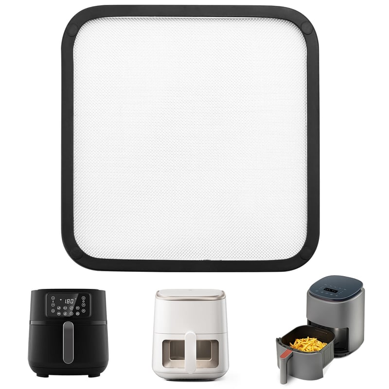 Magnetický kryt proti prskaniu tuku WJMY z nehrdzavejúcej ocele, príslušenstvo pre fritézy Cosori TurboBlaze 5,5 l, 6,0 l, 6,2 l, Philips HD9285 XXL 7,2 l, HD9270 XL 6,2 l