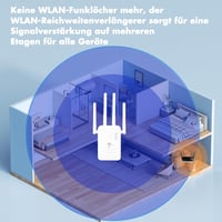 Qwdqwd WiFi Erősítő 300Mbps 4 Antennás Jelerősítő Ethernet Porttal 4