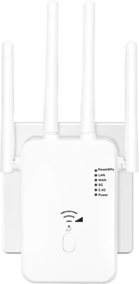 Qwdqwd WiFi Erősítő 300Mbps 4 Antennás Jelerősítő Ethernet Porttal 1