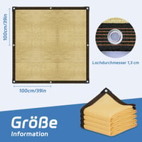 Plasă de Umbrire WLBXDRZK cu Ocheți, Grad de Umbrire 70-90% Rezistentă la UV, Protecția Plantelor, Seră, Grajd sau Cușcă, 4x5 m, Negru 3