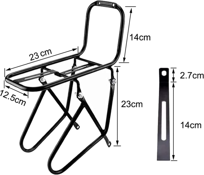 WLDOCA Kerékpár Csomagtartó Elöl 15kg Teherbírás Fékcsatornás Mountainbike Tartó