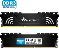 Wlizedle DDR3 32GB (4x8GB) 1866MHz CL13 Asztali RAM Memória 240-Pin 7