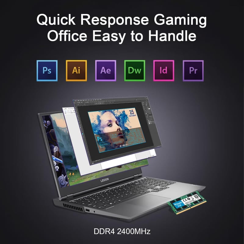 Wlizedle DDR4 2400MHz 8GB SO-DIMM Laptop RAM Memória Modul