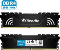 Wlizedle DDR4 2666MHz 16GB (2x8GB) Asztali Memória RAM CL19 1.2V 6