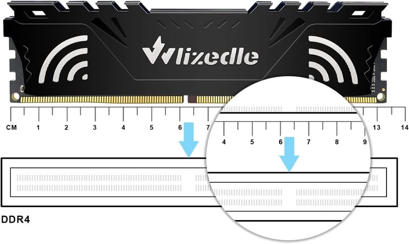 Wlizedle DDR4 2666MHz 16GB (2x8GB) Asztali Memória RAM CL19 1.2V