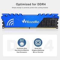 Wlizedle DDR4 3600MHz 16GB (2x8GB) XMP 2.0 Gaming RAM CL18 Kék 5