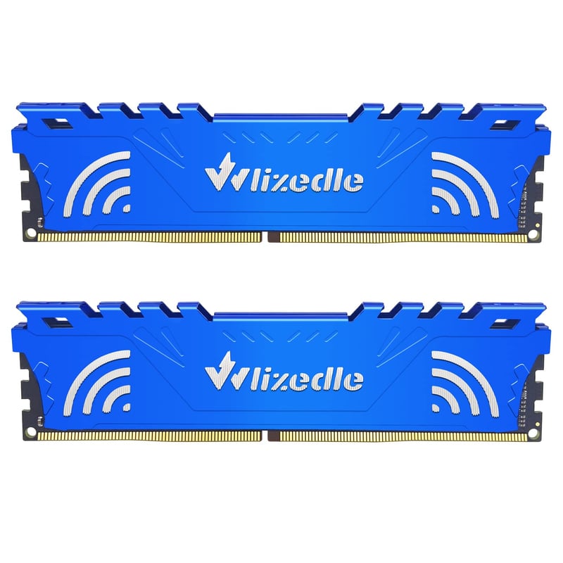 Wlizedle DDR4 3600MHz XMP 2.0 stolni RAM 16GB (2x8GB) CL18 288-pinski - plavi