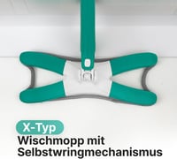 WMC TOOLS X-Typ Forgó Felmosó Szett 360° Centrifuga Funkcióval 2 Kendővel 2