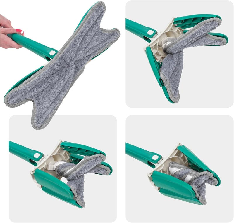 WMC TOOLS X-Typ Forgó Felmosó Szett 360° Centrifuga Funkcióval 2 Kendővel
