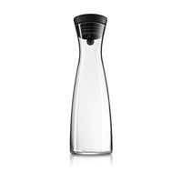 Sklenená karafa na vodu WMF Basic 1,5 l so silikónovým vekom, uzáverom CloseUp z nehrdzavejúcej ocele Cromargan a sitkom na kocky ľadu a ovocie 1