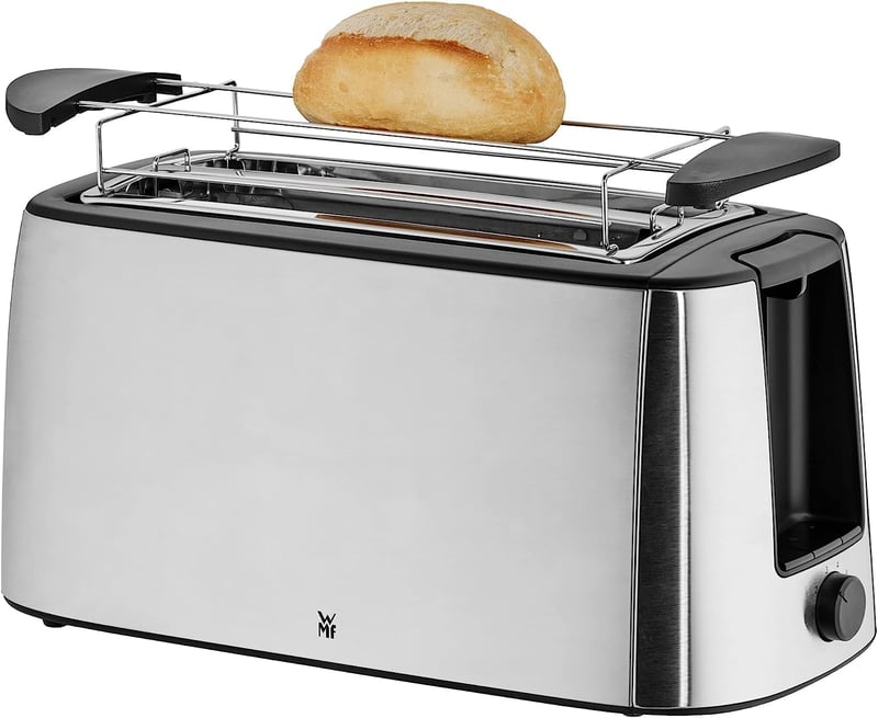 WMF Bueno Pro hosszú résés kenyérpirító, 4 szeletes, 6 barna fokozat, rozsdamentes acél